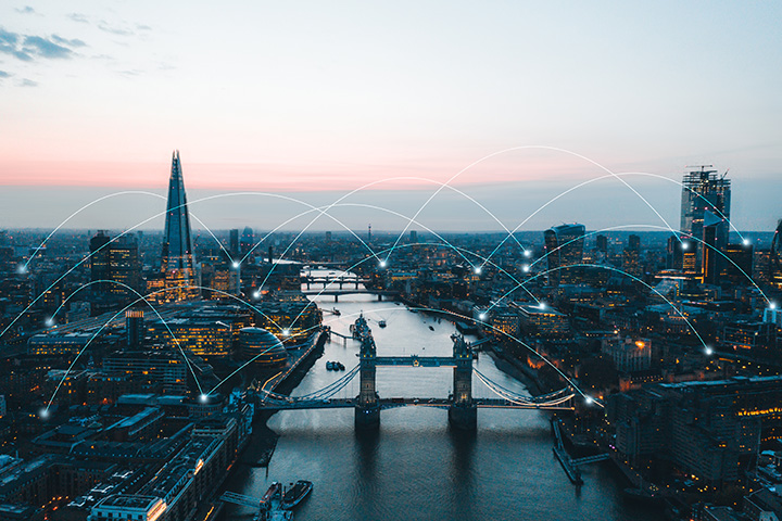 Analyst exploring linked company data inside the platform