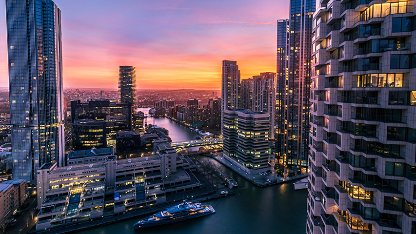Industrial skyline across the UK