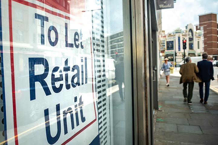 Commercial buildings across central London